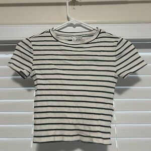 Striped Short Sleeve Top